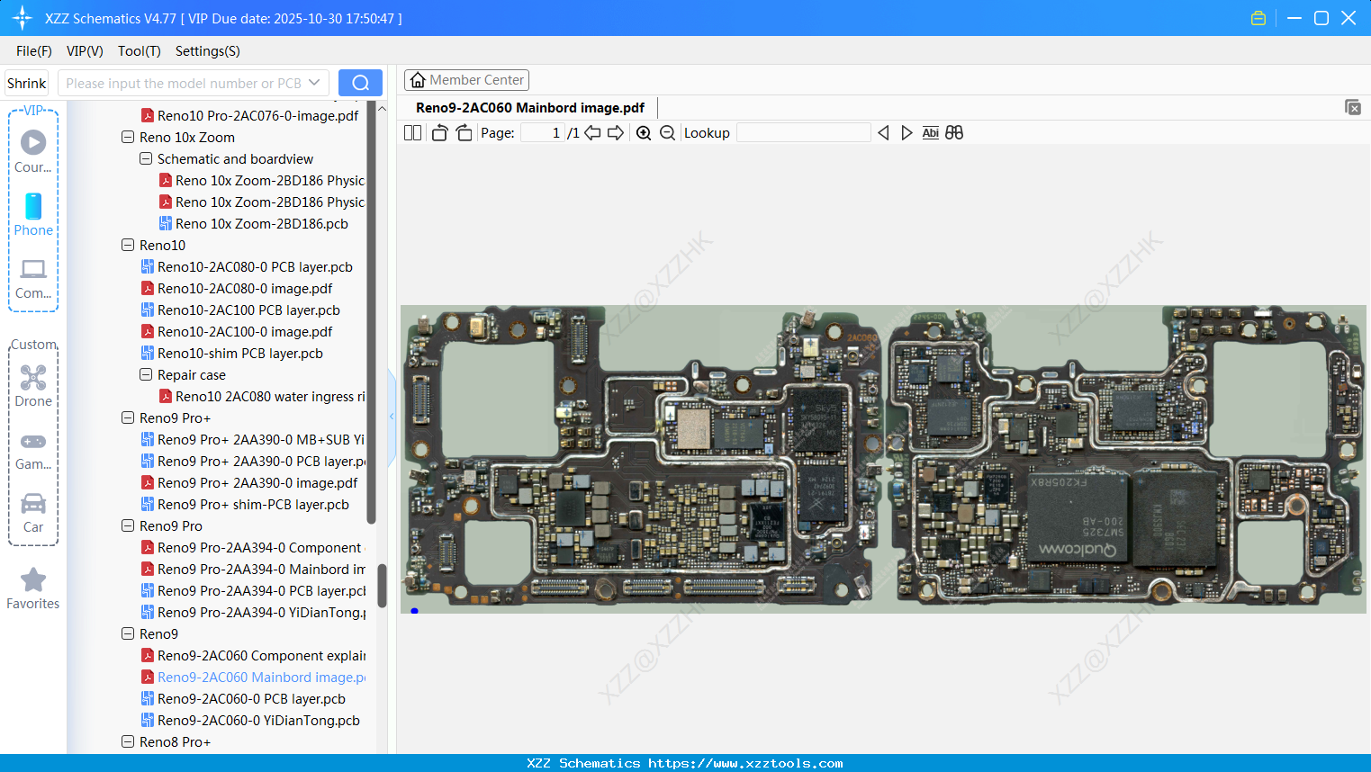 OPPO Reno9-2AC060 Mainbord Image